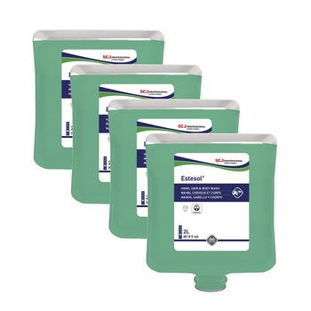 SC Johnson 2 L Estesol Hand, Hair and Body Cleaner Manual Cartridge - Rainforest Scent (4/Carton)