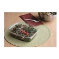 Office Jansan | Eco-Products EP-RC48 8 in. x 6 in. x 2 in. 48 oz. Renewable and Compostable Rectangular Plastic Deli Containers - Clear (200/Carton) image number 4