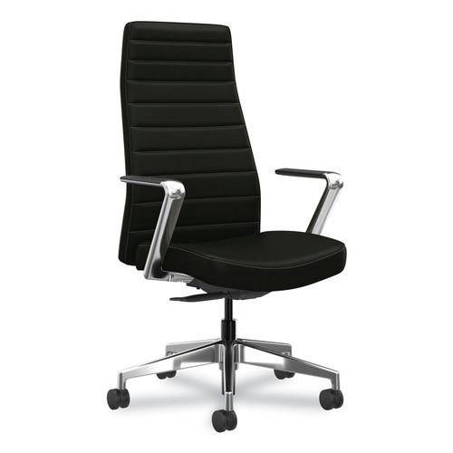 Office & Office Supplies | HON HONCEUW0PU10C9P Cofi Executive 15.5 in. to 20.5 in. Seat Height Supports Up to 300 lb High Back Chair - Polished Aluminum Base image number 0