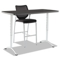  | Iceberg 69317 ARC 60 in. x 30 in. x 30 - 42 in. Rectangular Adjustable Height Table - Graphite/Silver image number 1