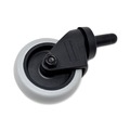 Office Jansan | Rubbermaid Commercial FG7570L20000 3 in. Soft Rubber Wheel Grip Ring Stem Replacement Bayonet-Stem Swivel Casters - Black image number 4