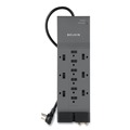 Office Jansan | Belkin BE112230-08 Professional Series 3780 J 12 AC Outlets 8 ft. Cord SurgeMaster Surge Protector - Dark Gray image number 0