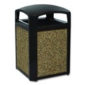 Trash Cans | Rubbermaid Commercial FG400400ROCK Landmark Series 34.3 in. x 20.7 in. x 0.38 in. Stone Panels for 50 Gallon Containers - River Rock (4-Piece/Carton) image number 4