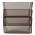  | Deflecto 73502RT DocuPocket 3 Sections 3-Pocket 13 in. x 7 in. x 20 in. File Partition Set - Letter Size, Smoke (3/Set) image number 4