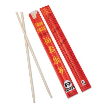 AmerCareRoyal 9 in. Bamboo Chopsticks - Natural (1000/Carton)