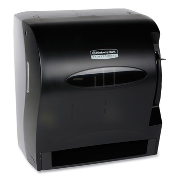 PRODUCTS | Kimberly-Clark Professional 09765 In-Sight Lev-R-Matic Roll Towel Dispenser, 13 3/10w X 9 4/5d X 13 1/2h, Smoke (1/Carton)