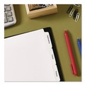 Office Jansan | Avery 11421 Index Maker 11 in. x 8.5 in. 5-Tab Copiers Print and Apply Clear Label Dividers - White (5/Pack) image number 2