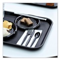 Cutlery | Boardwalk BWKFORKHWPSBIW Heavyweight Wrapped Polystyrene Plastic Fork Cutlery - Black (1000/Carton) image number 8