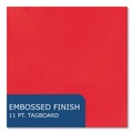 File Folders | Roaring Spring 54126 Accommodates (100) 11 in. x 8.5 in. Sheets Pocket Folder with Prongs - Red (250/Carton) image number 6
