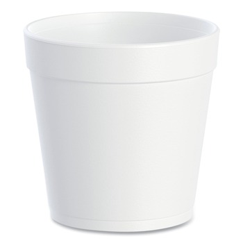Dart 32MJ48 32 oz. Foam Containers - White (500/Carton)