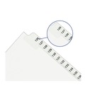 Office Jansan | Avery 11372 11 in. x 8.5 in. 26-Tab Preprinted Legal Exhibit Side 26 to 50 Tab Index Dividers - White (1-Set) image number 4