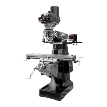 MILLING MACHINES | JET 894420 EVS-949 Mill with 2-Axis Newall DP700 DRO and Servo X, Z-Axis Powerfeeds and USA Air Powered Draw Bar