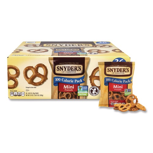 Snacks | Green Rabbit 810128792073 0.92 oz Mini Pretzels (72/Carton) image number 0
