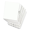  | Avery 01372 11 in. x 8.5 in. 26-Tab Exhibit B Avery-Style Preprinted Legal Side Tab Divider - White (25/Pack) image number 1