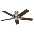 Ceiling Fans | Hunter 53335 52 in. Donegan Brushed Nickel Ceiling Fan with Light image number 3