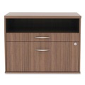 Office Filing Cabinets & Shelves | Alera ALELS583020WA Open Office Series 29.5 in. x 19.13 in. x 22.88 in. 2-Drawer Low File Cabinet Credenza - Walnut image number 1