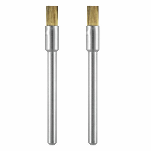 Grinding, Sanding, Polishing Accessories | Dremel 537-02 1/8 in. Brass Brushes (2-Pack) image number 0