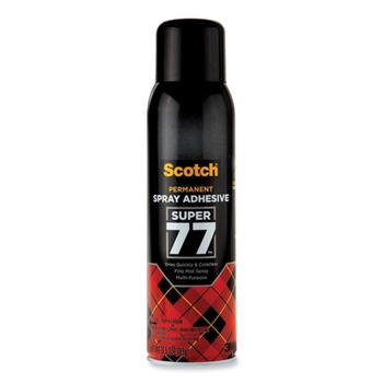 Scotch 13.57 oz. Super 77 Multipurpose Spray Adhesive - Dries Clear
