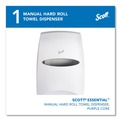 Toilet Paper Dispensers | Scott 46254 Essential 13.06 in. x 11 in. x 16.94 in. Manual Hard Roll Towel Dispenser - White (1/Carton) image number 1