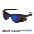 Safety Glasses | KleenGuard 14481 Nemesis Safety Glasses, Black Frame, Blue Mirror Lens image number 1