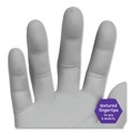 Disposable Gloves | Ansell 50708 3.5 mil Thick 9.5 in. Long Powder-Free STERLING Nitrile Exam Gloves - Large, Sterling Gray (200/Box) image number 4