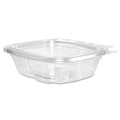 Food Trays, Containers, and Lids | Dart CH8DEF ClearPac SafeSeal 8 oz. Tamper-Resistant/Evident Flat-Lid Containers - Clear (100/Bag, 2 Bags/Carton) image number 0