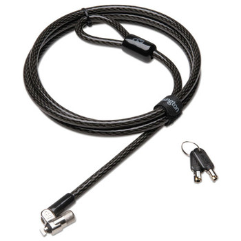 Kensington K64432WW 6 ft. Steel Cable, Two Keys, MicroSaver 2.0 Keyed Ultra Laptop Lock - Black