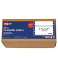  | Avery 04022 1.94 in. x 4 in. Pin-Fed/Dot Matrix Printer Mailing Labels - White (5000/Box) image number 0