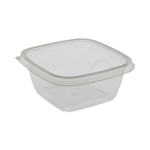 Pactiv Corp. SAC0516 EarthChoice 16 oz. Square Recycled Bowl - Clear (504/Carton)