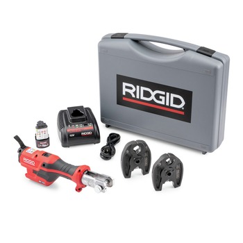  | Ridgid 72553 RP 115 Lithium-Ion Cordless Mini Press Tool with ProPress Jaws and Battery Kit (2.5 Ah)