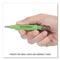 Screwdrivers | GreatNeck 22537 5.38 in. Long Phillips/Slotted Bits Metric Sockets 6-Way Pen-Style Screw/Nut Driver - Black/Green, Green/Clear (4/Pack) image number 6