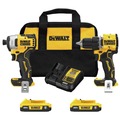 Combo Kits | Factory Reconditioned Dewalt DCK225D2R 20V MAX ATOMIC 1/2 in. Cordless Drill Driver and 1/4 in. Cordless Impact Driver Combo Kit (2 Ah) image number 0