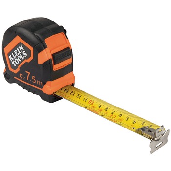 TAPE MEASURES | Klein Tools 9375 7.5-Meter Magnetic Double-Hook Tape Measure