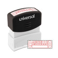  | Universal UNV10045 Pre-Inked One-Color CANCELLED Message Stamp - Red image number 1