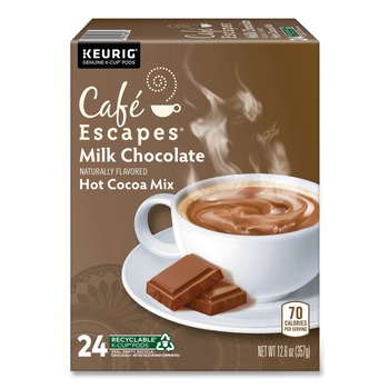 Cafe Escapes Hot Cocoa K-Cups - Milk Chocolate (24/Box)