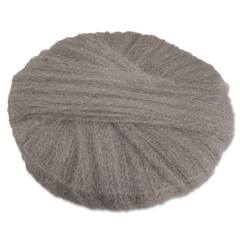 Cleaning & Janitorial Accessories | GMT 120202 Grade 2 Coarse Stripping/Scrubbing 20 in. Diameter Radial Steel Wool Pads - Gray (12/Carton) image number 0