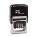 Bulk Savings Pricing 2 | COSCO 2000PLUS 065005 1.75 in. x 0.94 in. 4 Messages Economy Message Dater - Red/Blue image number 0