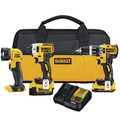 Combo Kits | Factory Reconditioned Dewalt DCK387D1M1R 20V MAX XR Compact 3-Tool Combo Kit image number 0