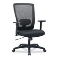  | Alera ALENV41M14 Envy Series 16.88 in. to 21.5 in. Seat Height Supports Up to 250 lbs. Mesh High-Back Multifunction Chair - Black image number 0