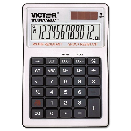 Office Electronics & Batteries | Victor 99901 TUFFCALC 12-Digit LCD Desktop Calculator image number 0