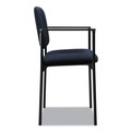 Office Chairs | HON HVL616.VA90 23.25 in. x 21 in. x 32.75 in. Fabric Upholstery Stacking Guest Chair with Arms - Navy image number 2