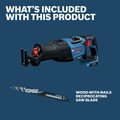 New Year New Savings! Save $25 off $150 | Bosch GSA18V-126N 18V PROFACTOR Brushless Lithium-Ion 1-1/4 in. Cordless Reciprocating Saw (Tool Only) image number 1
