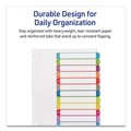 Office Jansan | Avery 11843 1 - 12 Tab 11 in. x 8.5 in. Customizable TOC Ready Index Divider Set - Multicolor (1 Set) image number 7