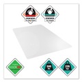 Office Jansan | Floortex ECM121525ER Cleartex MegaMat 46 in. x 60 in. Heavy-Duty Polycarbonate Mat for Hard Floor/All Carpet - Clear image number 7