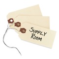  | Avery 12603 11.5 pt. Stock 3.75 in. x 1.88 in. Double Wired Shipping Tags - Manila (1000-Piece/Box) image number 4