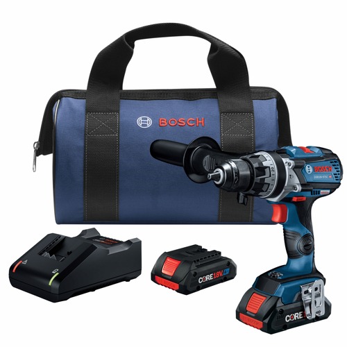 Hammer Drills | Bosch GSB18V-975CB25 18V Brushless Lithium-Ion Connected-Ready 1/2 in. Cordless Hammer Drill Driver Kit with 2 Batteries (4 Ah) image number 0