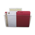 Office Furniture & Lighting | Storex 70213U06C 13 in. x 4 in. x 7 in. Letter Size Wall File - Clear image number 3