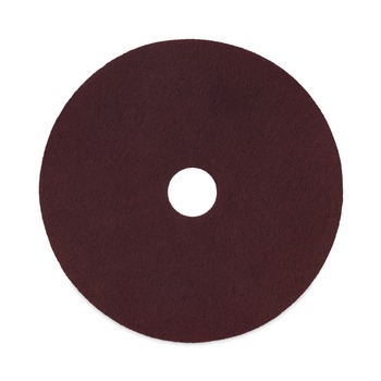 Boardwalk 16 in. Diameter Deep Scrub Pads - Maroon (10/Carton)
