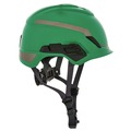 Clearance Center | MSA 10194794 V-Gard H1 Fas-Trac III Pivot Novent ANSI EN397 Safety Helmet -  Green image number 2