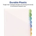 Office Jansan | Avery 11293 11.25 in. x 9.25 in. 8-Tab Insertable Style Edge Tab Plastic 1-Pocket Dividers - Translucent (1-Set) image number 4